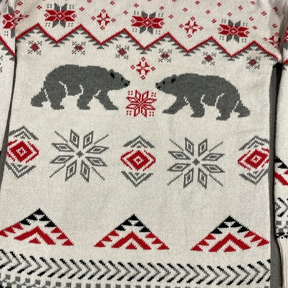 Massimo Supply Co Fair Isle Sweater with Polar Bears - Picture 3 of 16